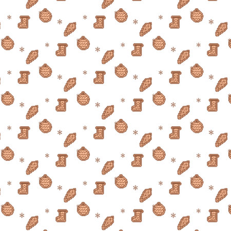 Gingerbread cookies christmas pattern designのイラスト素材