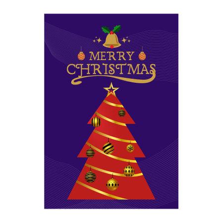 Christmas card modern design templateのイラスト素材