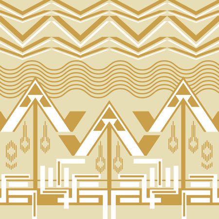 Abstract geometric shape pattern template decorativeのイラスト素材