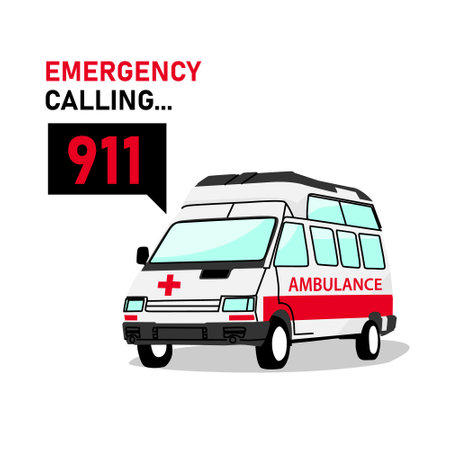 Emergency calling banner poster design vector illustrationのイラスト素材