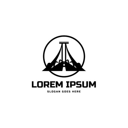 Bridge logo icon design illustrationのイラスト素材