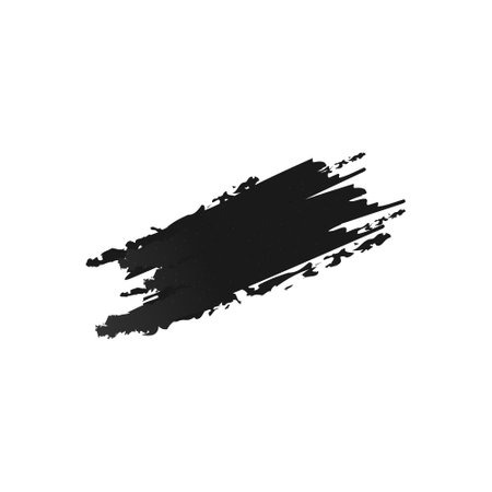 Black watercolor brush splash vectorのイラスト素材