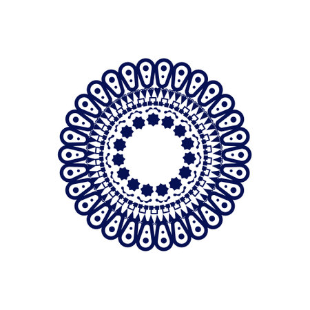 Ethnic mandala decoration floral pattern isolatedのイラスト素材