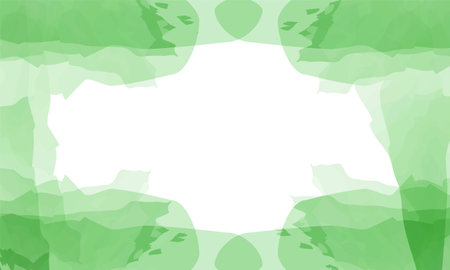 Watercolor stain green texture hand painted backgroundのイラスト素材