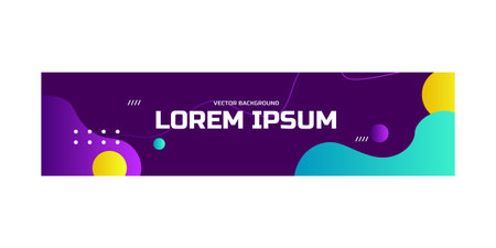 Gradient liquid abstract banner and poster background templateのイラスト素材