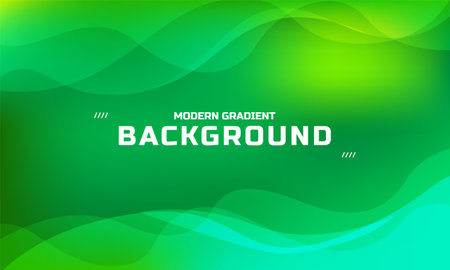 Green abstract wavy geometric background designのイラスト素材