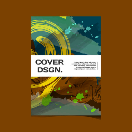 Colorful abstract modern cover poster conceptのイラスト素材