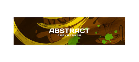 Colorful abstract banner template design background illustrationのイラスト素材