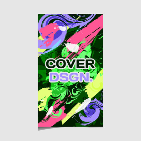 Colorful abstract cover template design artのイラスト素材