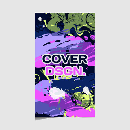 Colorful abstract cover template design vectorのイラスト素材