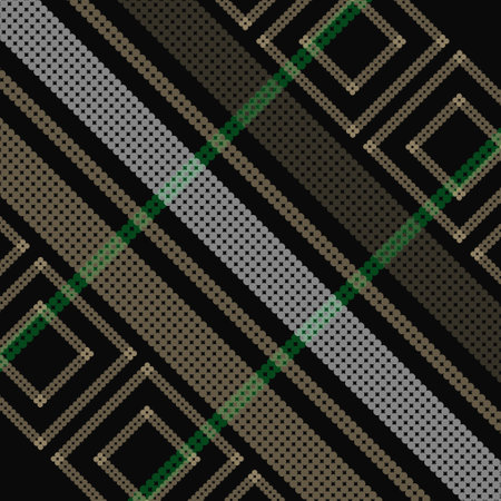 Square pattern of scottish tartan plaid background isolatedのイラスト素材