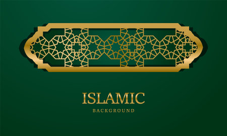 Ramadan kareem greeting banner background with arabic ornamental decorativeのイラスト素材