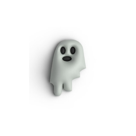 Halloween 3d ghost design vectorのイラスト素材