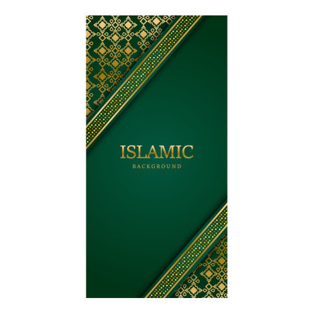Islamic stories social media post template designのイラスト素材