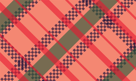 Textile fabric check plaid pattern texture backgroundのイラスト素材
