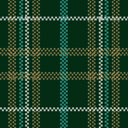 Vintage plaid check pattern fabric texture tartan textile conceptのイラスト素材