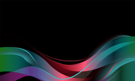 Abstract dynamic vibrant gradient background illustrationのイラスト素材