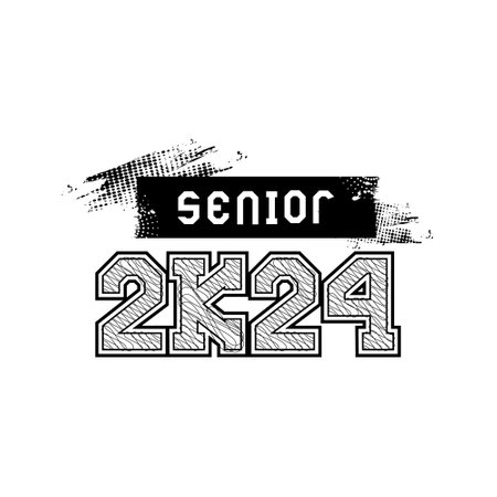 Class of 2024 text effect design vectorのイラスト素材