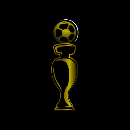 Champions cup trophy soccer design templateのイラスト素材