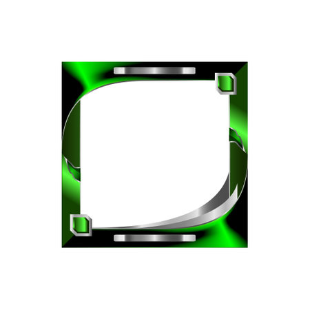 Square frame avatar decoration vector interface for gameのイラスト素材