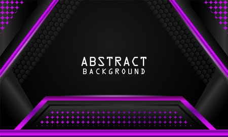 Dark abstract background with dark purple overlap layers designのイラスト素材