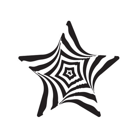 Hypnosis black and white shape art designのイラスト素材