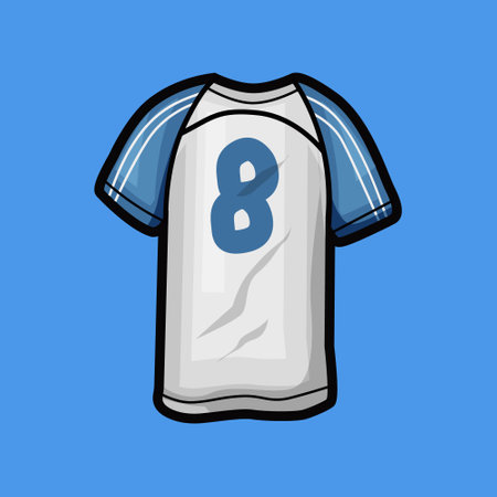 Soccer or football jersey illustration clip art design vectorのイラスト素材
