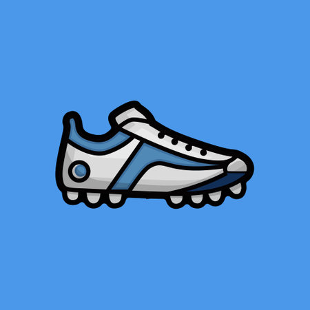 Soccer or football shoes illustration clip art design vectorのイラスト素材