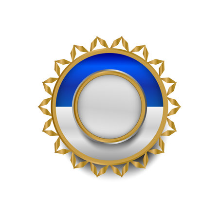 Luxury retro blank shape badge and label template designのイラスト素材