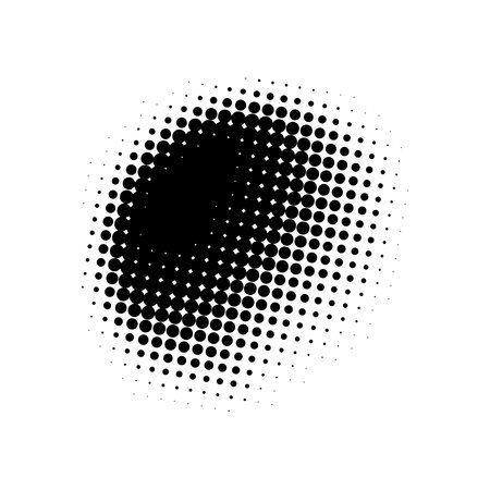 Halftone black and white element decoration artのイラスト素材