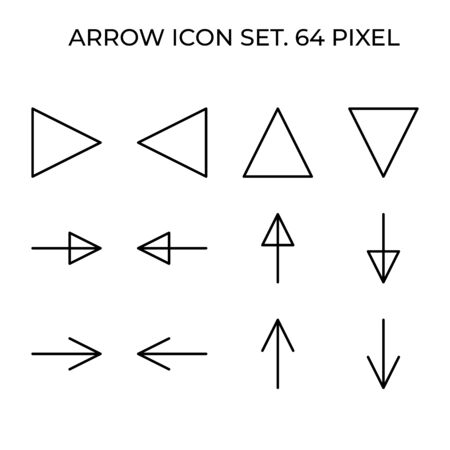 Arrow icon set bundle. Enjoy your package. Thank youのイラスト素材