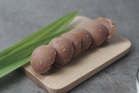 Gula Jawa: Sweet Indonesian treat made from palm sugar. Rich, caramel-like flavor. Perfect for desserts & tea. A traditional Indonesian sweet made from palm sugar, coconut and some other spices.の写真素材