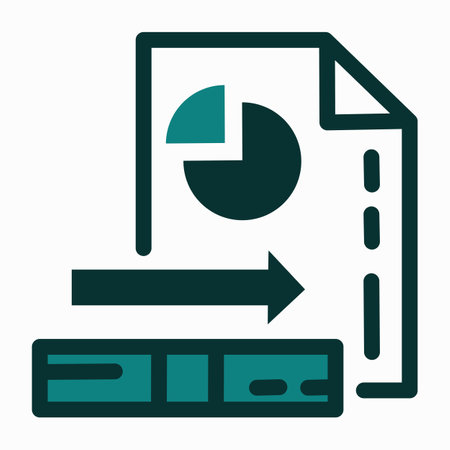 Data analytics flat icon. Pictogram for web page, mobile app, promo. UI UX GUI design element. Editable stroke.のイラスト素材