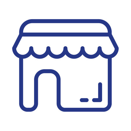 Shop icon vector isolated on white background for your web and mobile app design, Shop conceptのイラスト素材