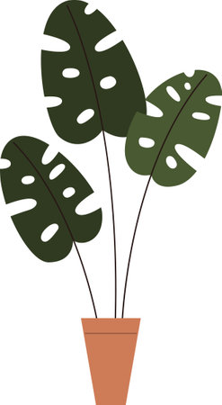 Use this image of monstera in your next design.  Everyone will love it!のイラスト素材