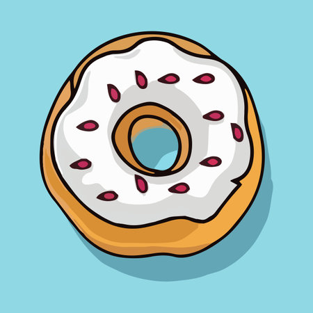 delicious donut design, vector illustration eps10 graphic.のイラスト素材