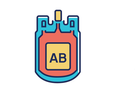 blood bag icon over white background, flat detail style, vector illustrationのイラスト素材