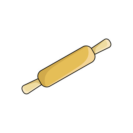 Rolling pin icon. Flat illustration of rolling pin vector icon for web designのイラスト素材