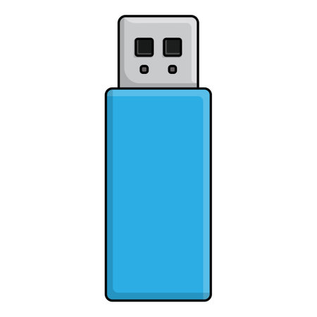 USB flash drive Flat vector illustration for web design elementのイラスト素材