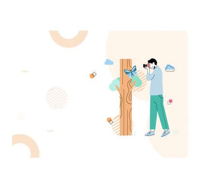 A vector based work illustrationのイラスト素材