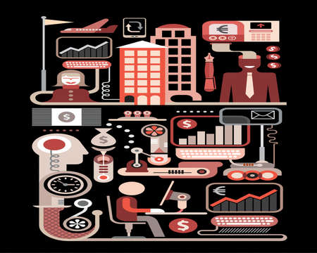 A vector based work illustrationのイラスト素材