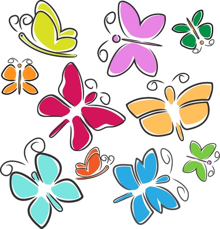 Abstract Butterflyのイラスト素材