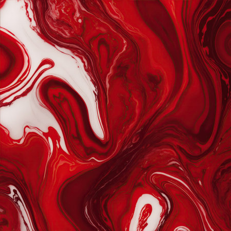 Red and White marble textured backgroundの素材