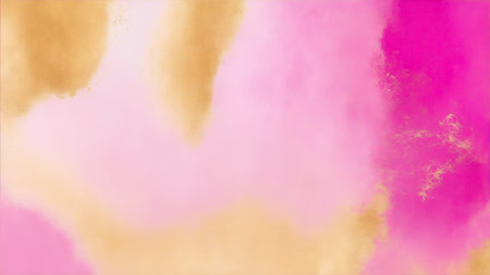 Abstract Pink and gold painting background, brush texture, gold textureの素材