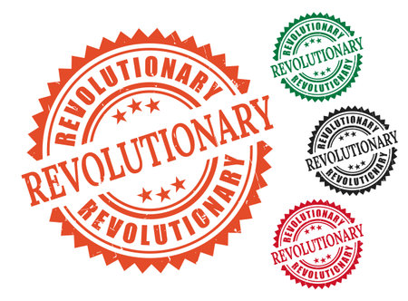 A Disruptive Thinking Badge Pack, Grunge Rubber Pioneering Stamp Designsのイラスト素材