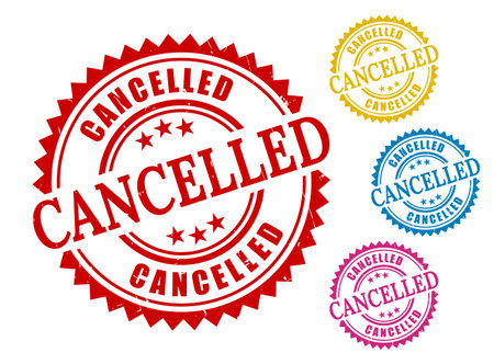 A Multicolored Cancelled Stamp Bundle, Grunge Rubber Style Label Vectorsのイラスト素材