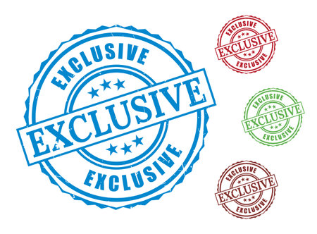 A High-End Grunge Stamp Set, Premium Quality Label Vector Iconsのイラスト素材