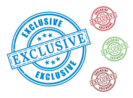 A Top Tier Quality Stamp Pack, Exclusive Grunge Style Vector Labelsのイラスト素材