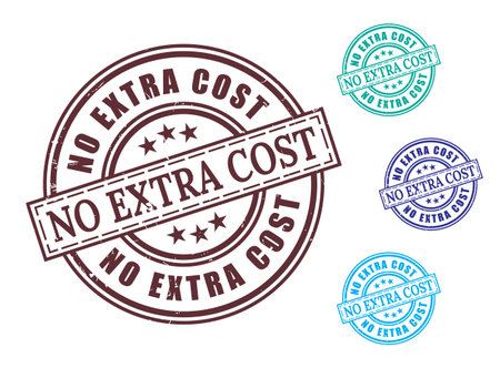 A Free Pricing Approved Stamp Set, Grunge Rubber No Additional Fee Vectorsのイラスト素材
