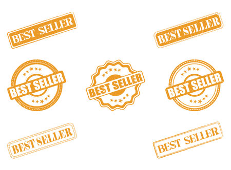 A Collection of Best Seller Rubber Stamps and Sealsのイラスト素材